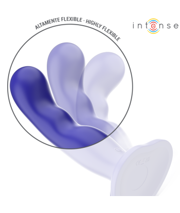INTENSE - SHORTY VIBRADOR CON VENTOSA AZUL CONTROL REMOTO