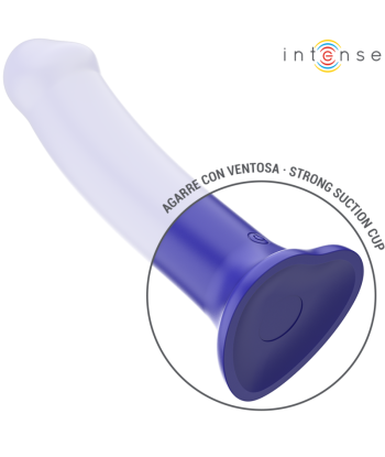 INTENSE - VICTORIA VIBRADOR CON VENTOSA 10 VIBRACIONES AZUL OSCURO CONTROL REMOTO