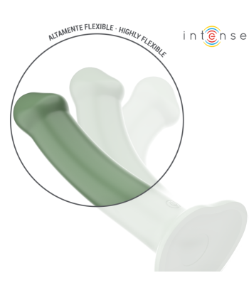 INTENSE - BECCA VIBRADOR CON VENTOSA 10 VIBRACIONES VERDE CONTROL REMOTO