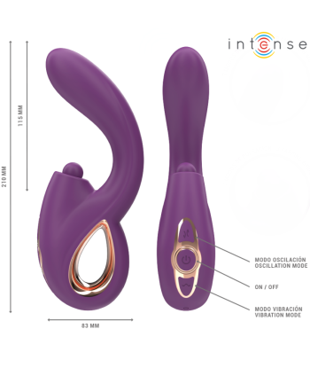 INTENSE - LALI VIBRADOR PUNTO G MULTIFUNCIÓN ESTIMULACIÓN and EMPUJE and VIBRACIÓN MORADO