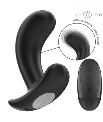 INTENSE - CHANDLER PLUG ANAL 10 VIBRACIONES NEGRO CONTROL REMOTO