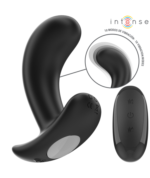 INTENSE - CHANDLER PLUG ANAL 10 VIBRACIONES NEGRO CONTROL REMOTO