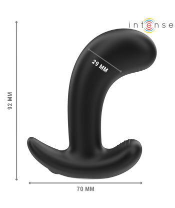 INTENSE - CHANDLER PLUG ANAL 10 VIBRACIONES NEGRO CONTROL REMOTO