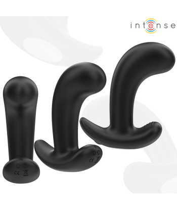 INTENSE - CHANDLER PLUG ANAL 10 VIBRACIONES NEGRO CONTROL REMOTO