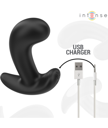 INTENSE - CHANDLER PLUG ANAL 10 VIBRACIONES NEGRO CONTROL REMOTO