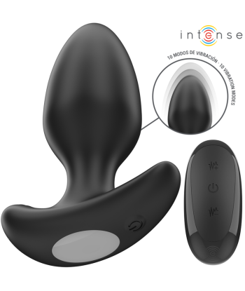 INTENSE - JOEY PLUG ANAL 10 VIBRACIONES NEGRO CONTROL REMOTO