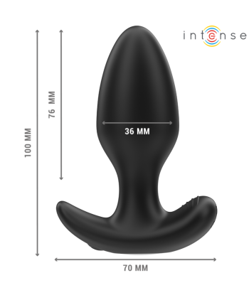 INTENSE - JOEY PLUG ANAL 10 VIBRACIONES NEGRO CONTROL REMOTO