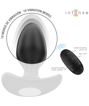 INTENSE - JOEY PLUG ANAL 10 VIBRACIONES NEGRO CONTROL REMOTO