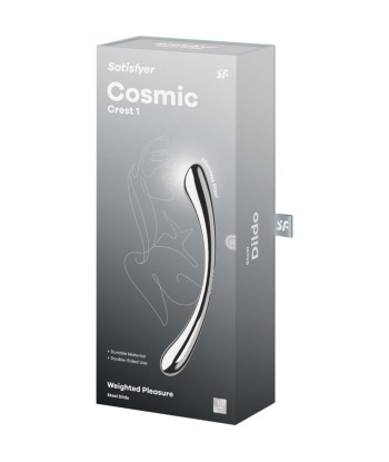 SATISFYER - COSMIC CREST 1 DILDO ACERO INOXIDABLE DOBLE USO
