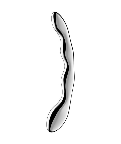 SATISFYER - COSMIC CREST 2 DILDO ACERO INOXIDABLE DOBLE USO
