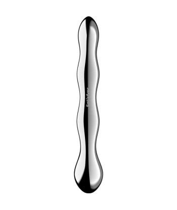 SATISFYER - COSMIC CREST 2 DILDO ACERO INOXIDABLE DOBLE USO