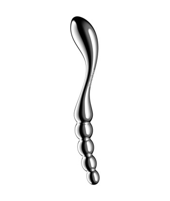 SATISFYER - STAR FORCE 1 DILDO ACERO INOXIDABLE DOBLE USO