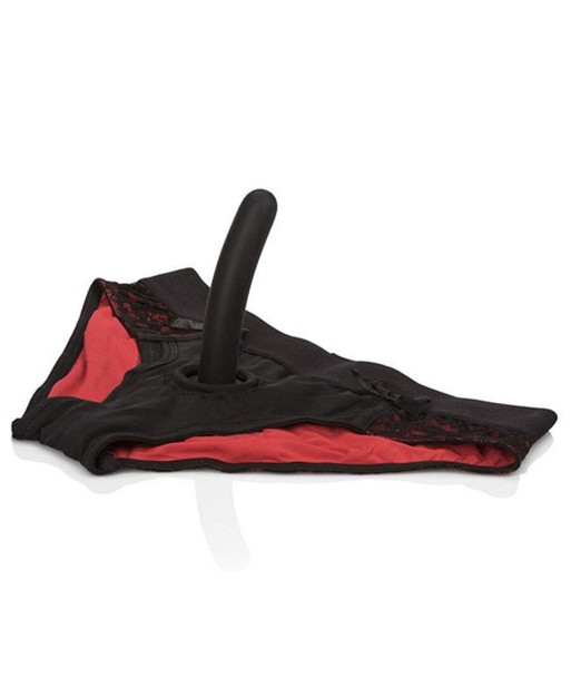 CALEXOTICS - SCANDAL SET DE BRAGUITAS ROJAS CON DILDO TALLA L-XL