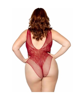 LEG AVENUE - 81641X BODY TIRANTES SIN COSTURAS BURDEOS TALLA 1X-2X