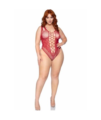 LEG AVENUE - 81641X BODY TIRANTES SIN COSTURAS BURDEOS TALLA 1X-2X