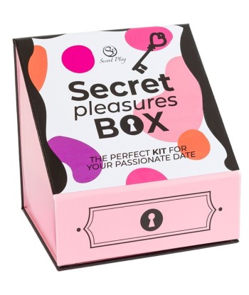 SECRET PLAY - CAJA DE PLACERES PARA PAREJAS DADOS BALA VIBRADORA PLUMERO