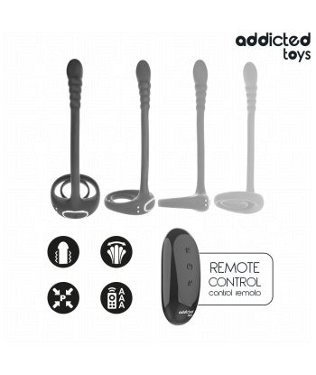 ADDICTED TOYS - ANILLO PENE VIBRADOR PUNTO·P CONTROL REMOTO