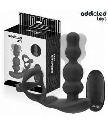 ADDICTED TOYS - MASAJEADOR PROSTÁTICO ROTATORIO CONTROL REMOTO