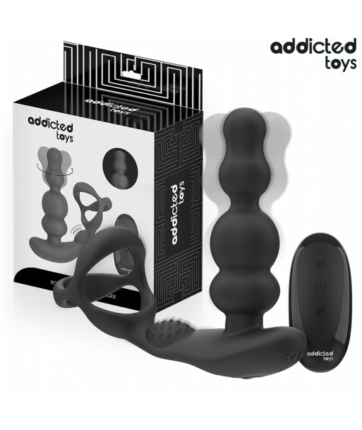 ADDICTED TOYS - MASAJEADOR PROSTÁTICO ROTATORIO CONTROL REMOTO