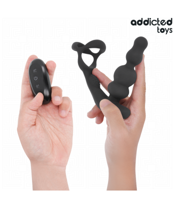 ADDICTED TOYS - MASAJEADOR PROSTÁTICO ROTATORIO CONTROL REMOTO