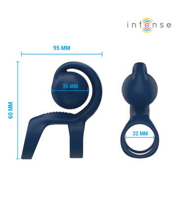 INTENSE - TYSON ANILLO POTENCIADOR CON CARACOL VIBRADOR Ø 3,2 CM