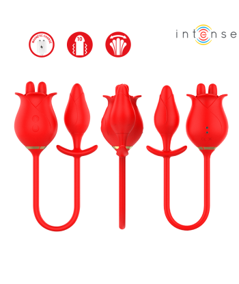 INTENSE - MELANIE DOBLE ESTIMULADOR CLÍTORIS CON LENGUA ZIGZAG