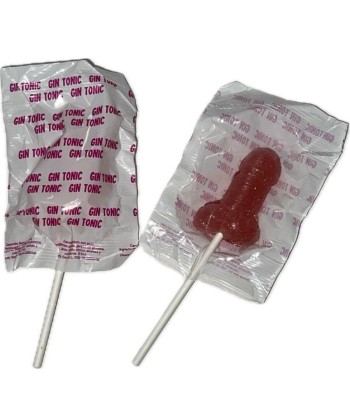 DIABLO GOLOSO - 1 PIRULETA PENE GIN TONIC FRESA 10 ALCOHOL