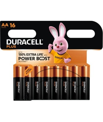 DURACELL - PLUS POWER BOOST PILA ALCALINA AA LR6 BLISTER x 16