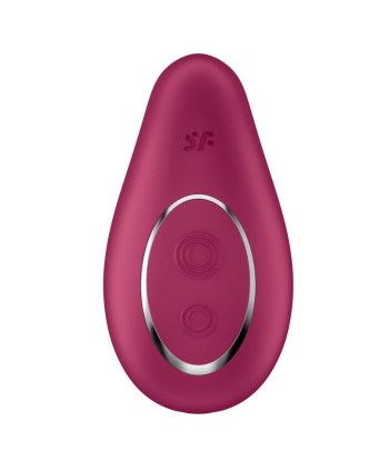 SATISFYER - DIPPING DELIGHT VIBRADOR LAY-ON ROJO
