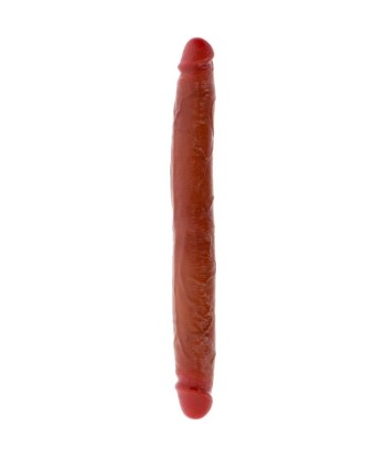 GET REAL - DILDO DOBLE DONG DE SILICONA CARAMELO 35 CM