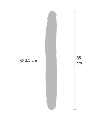 GET REAL - DILDO DOBLE DONG DE SILICONA CARAMELO 35 CM