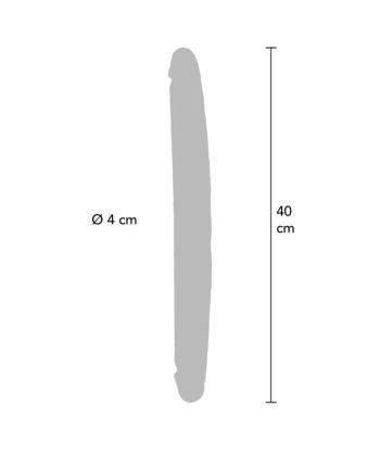 GET REAL - DILDO DOBLE DONG DE SILICONA CARAMELO 40 CM