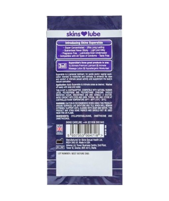 SKINS - SUPERSLIDE LUBRICANTE BASE DE SILICONA MONODOSIS 5 ML