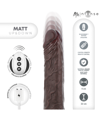 MR INTENSE - MATT REALISTICO MULTIFUNCIÓN CON VIBRACIÓN UP AND DOWN CONTROL REMOTO 22 CM -O- 4 CM
