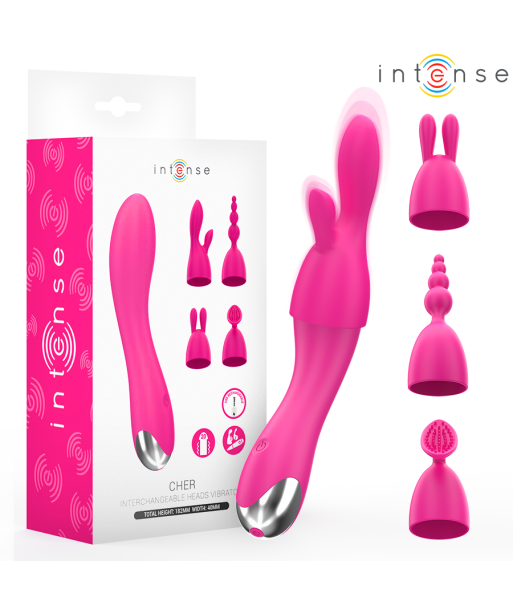 INTENSE - CHER VIBRADOR 20 PATRONES CON CABEZALES INTERCAMBIABLES