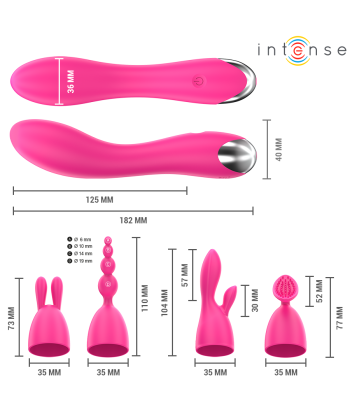 INTENSE - CHER VIBRADOR 20 PATRONES CON CABEZALES INTERCAMBIABLES