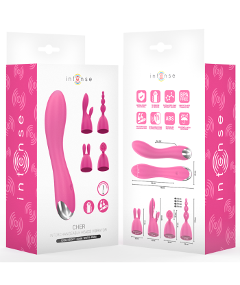 INTENSE - CHER VIBRADOR 20 PATRONES CON CABEZALES INTERCAMBIABLES