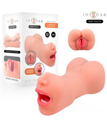 INTENSE DEEP TOUCH - RILEY MASTURBADOR DOBLE BOCA and VAGINA