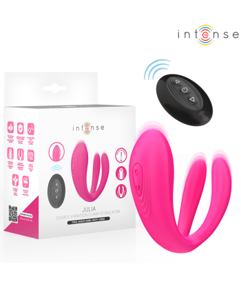 INTENSE - JULIA VIBRADOR and ESTIMULADOR DE PINZAS CONTROL REMOTO