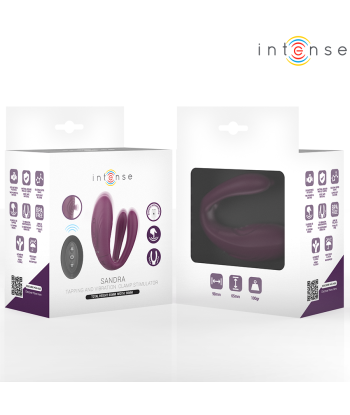 INTENSE - SANDRA VIBRADOR and ESTIMULADOR DE PINZAS CON GOLPETEO CONTROL REMOTO