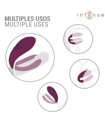 INTENSE - SANDRA VIBRADOR and ESTIMULADOR DE PINZAS CON GOLPETEO CONTROL REMOTO