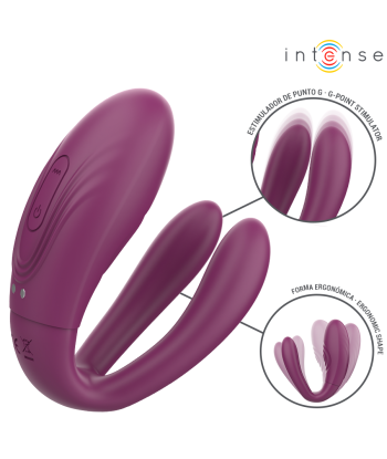INTENSE - SANDRA VIBRADOR and ESTIMULADOR DE PINZAS CON GOLPETEO CONTROL REMOTO