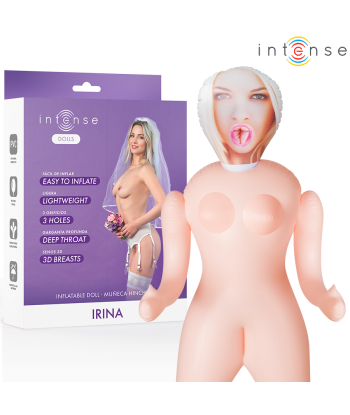 INTENSE DOLLS - IRINA MUÑECA HINCHABLE CON TRES ORIFICIOS