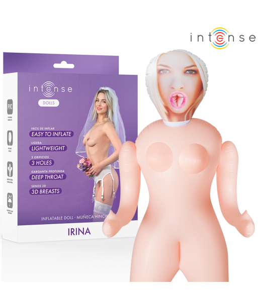 INTENSE DOLLS - IRINA MUÑECA HINCHABLE CON TRES ORIFICIOS