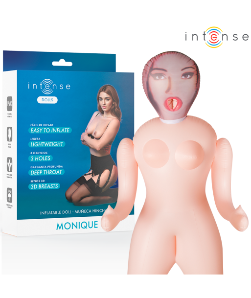 INTENSE DOLLS - MONIQUE MUÑECA HINCHABLE CON TRES ORIFICIOS
