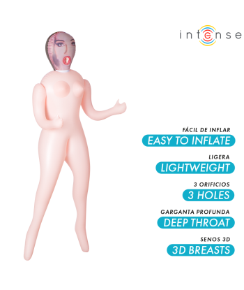 INTENSE DOLLS - MONIQUE MUÑECA HINCHABLE CON TRES ORIFICIOS