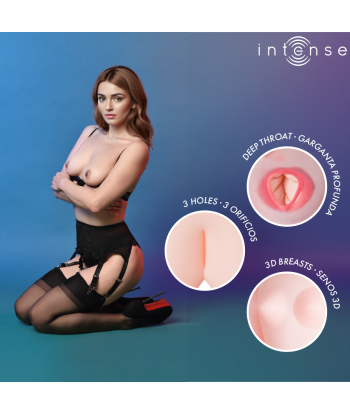 INTENSE DOLLS - MONIQUE MUÑECA HINCHABLE CON TRES ORIFICIOS