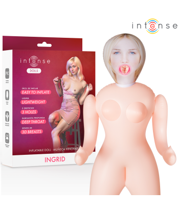 INTENSE DOLLS - INGRID MUÑECA HINCHABLE CON TRES ORIFICIOS