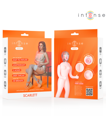 INTENSE DOLLS - SCARLETT MUÑECA HINCHABLE CON TRES ORIFICIOS