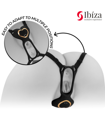 IBIZA - VIBRADOR PARA PAREJAS FORMA DE BRAGUITA CORAZON CONTROL REMOTO